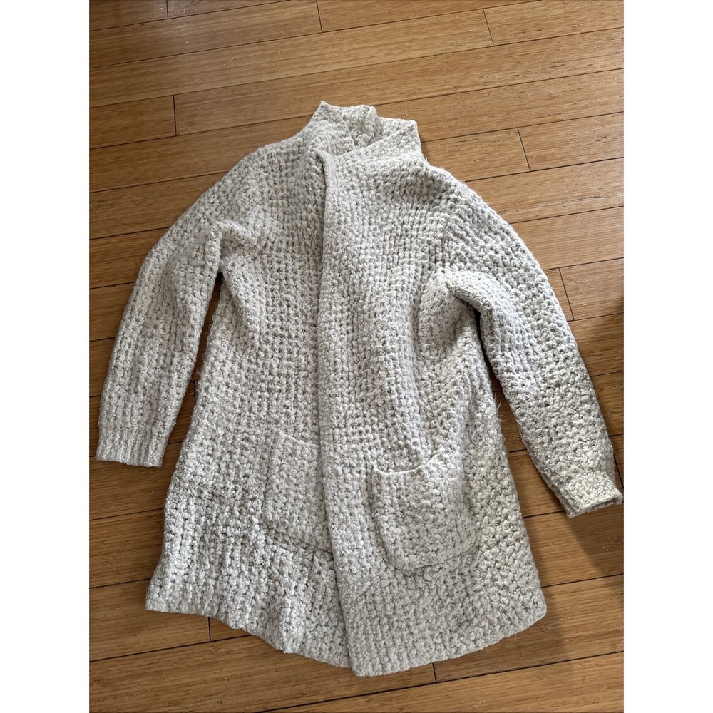 B B Dakota Womens Size L Open Drape Sweater Coat in Ivory
